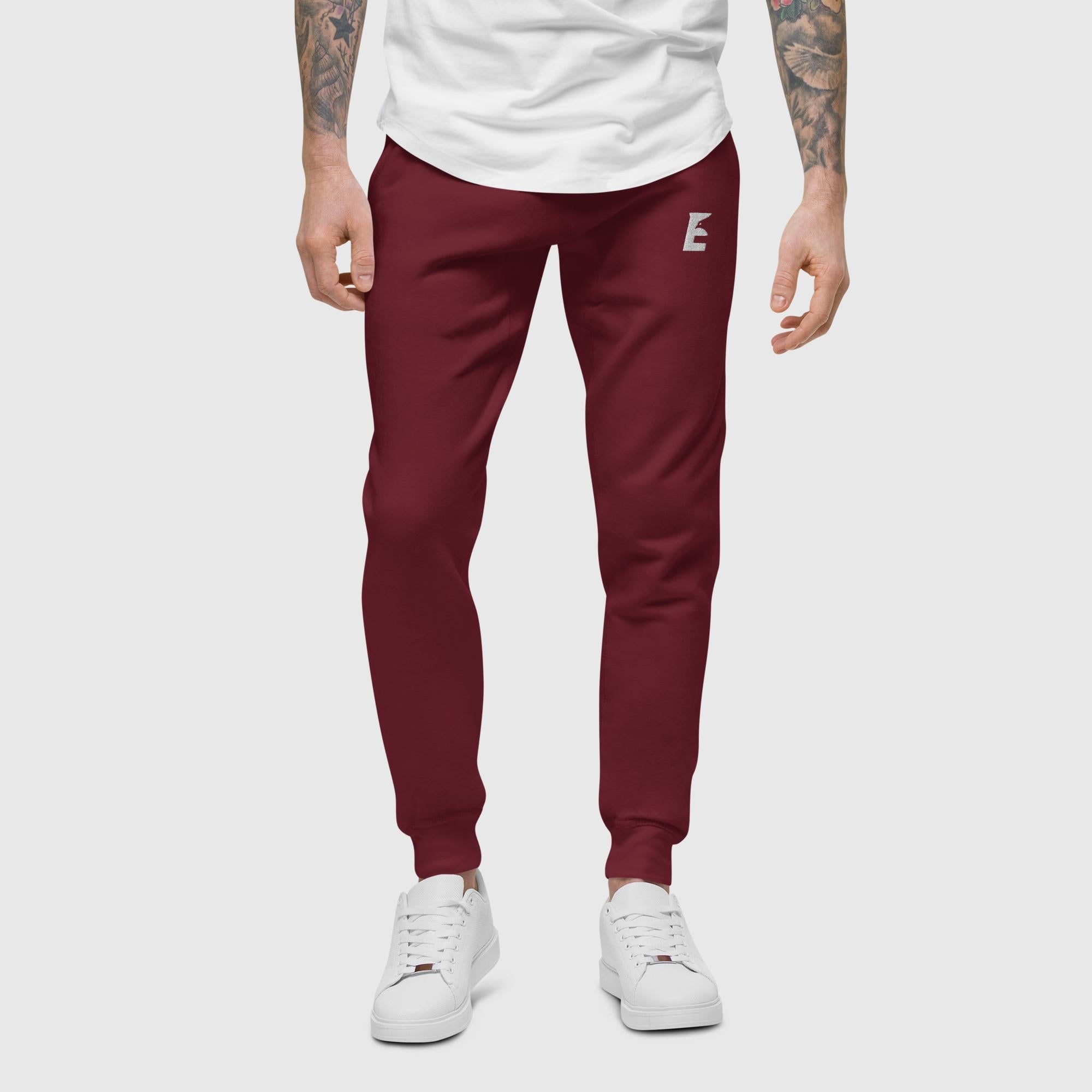 Fleece Sweatpants Maroon - Eagle