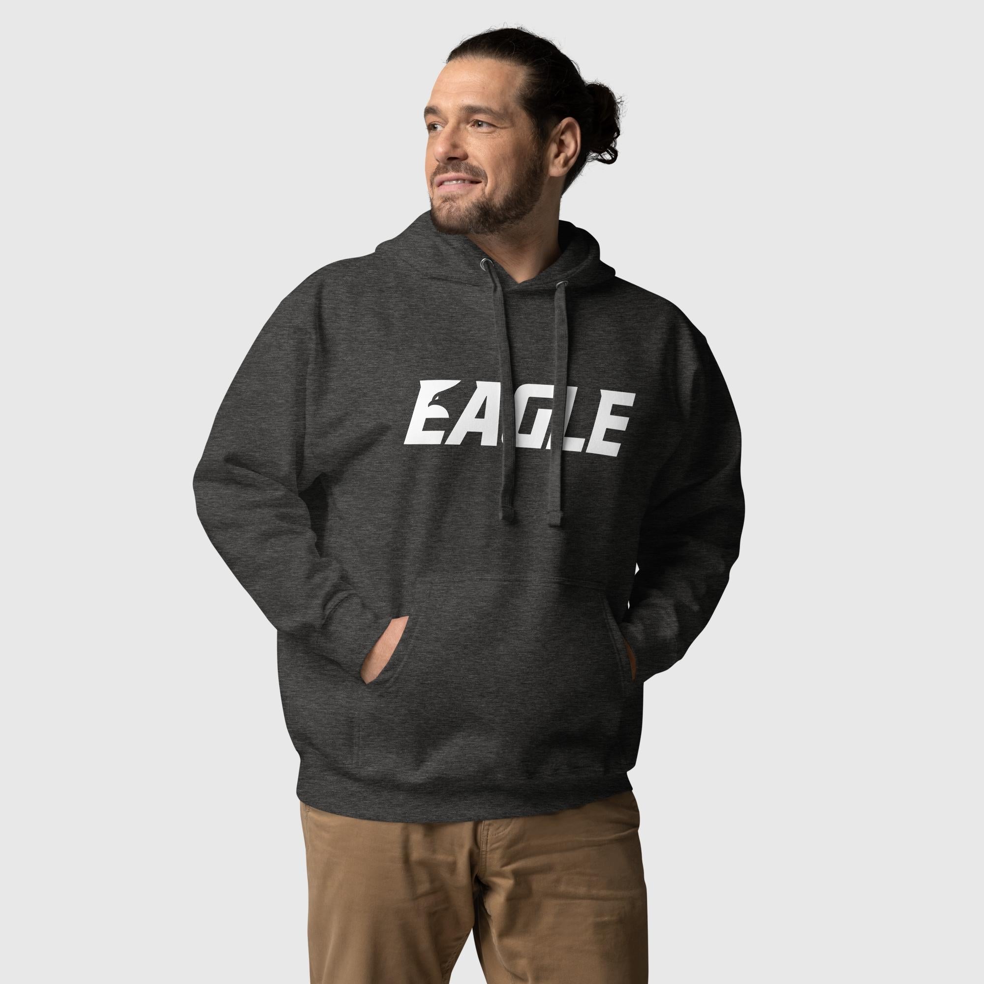 Hoodie Charcoal Heather - Eagle