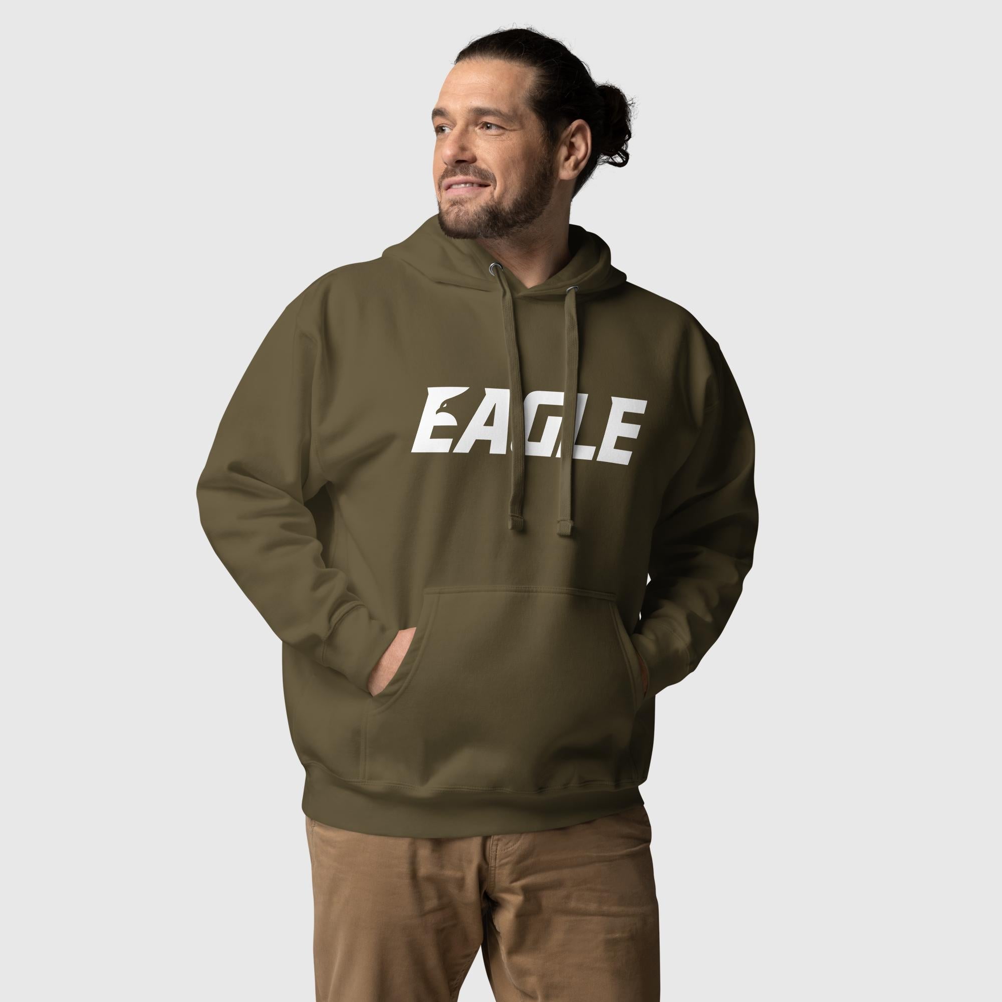 Hoodie Military Green - Eagle